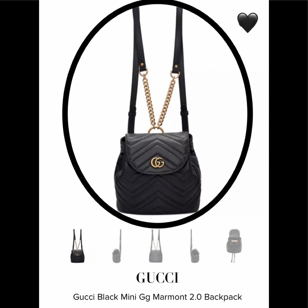 ❌SOLD❌🖤Gucci Marmont Mini Backpack🖤 - Picture 14 of 14